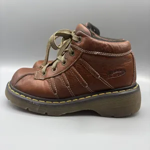 Dr Martens Chunky Ankle Boots Womens Size 7 Mens 6 Brown Lace Up Hightop Y2K thumbnail 5