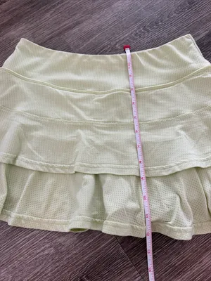 Lija Match Skort tennis pickleball tiered skirt athletic lime green XS thumbnail 8