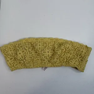 Victoria's‎ Secret S Small Bralette Bra Lace Strapless Unlined Wireless Yellow thumbnail 2