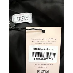 Oh Polly Mandi Scarf-Detail Strapless Gown Maxi Dress in Black size 14 New thumbnail 8
