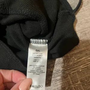 GARAGE Ribbed Garter Tank Top in Black thumbnail 4