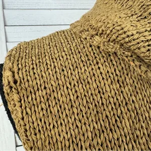 Jones New York Sleeveless Nylon Knit Turtleneck Sweater Tan Medium‎ Preppy thumbnail 6