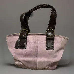 Y2K Vintage Rare Coach Lavender Soho Suede Tote 2004 thumbnail 1