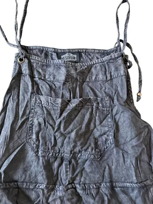 ANGIE Dark Gray Romper Overalls Size M NEW NWT thumbnail 4