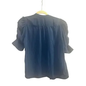 ✨Abercrombie & Fitch Ruched Sleeve Sz Small Blue Top✨ thumbnail 7