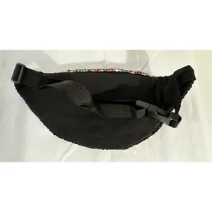 New Rainbow Sequin Festival Rave Adjustable Fanny Pack Bag Purse Pride thumbnail 2