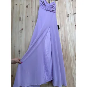 NWT Lulus Notorious Poise Lavender Sleeveless Cowl Neck Maxi Dress Bridesmaid S thumbnail 5