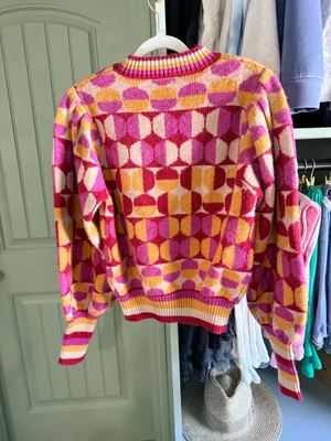 Flying Tomato Cheer You On Jacquard Sweater thumbnail 4