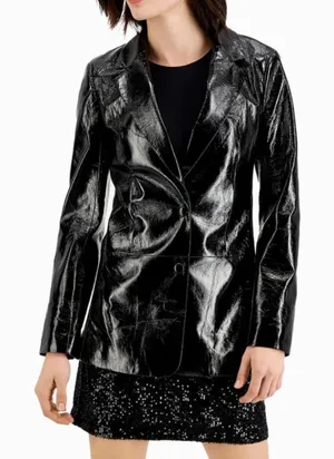 LNA CLOTHING Faux Leather‎ Jacket NWT Sz S thumbnail 1