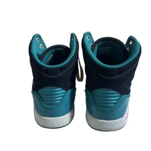 Adidas Originals Q32915 High Top Sneakers Black Teal Pink Gold Satin Size 7 thumbnail 4