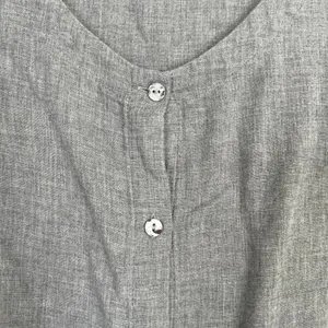Pure Jill by J Jill 100% Cotton Button Front Side Slit Soft Cozy Blouse Top Sz L thumbnail 2