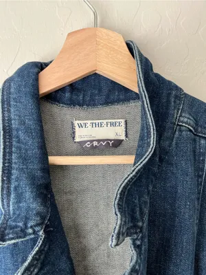 Free People Ring the Alarm Denim Sleeveless Jumpsuit One Piece Curvy XL thumbnail 6