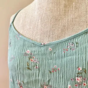 Pink Republic Floral Mint Green Women's Sleeveless Tank Top Adjustable Strap XL thumbnail 10