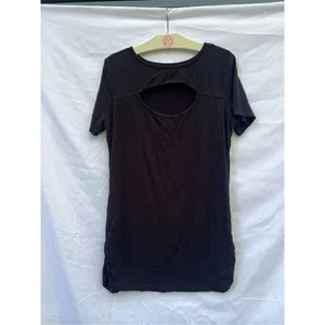 Simlu Black Woman’s Shirt With Open Back Size XL thumbnail 5
