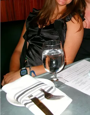 Black Satin Amazon Dress thumbnail 6