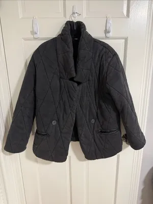 Free People Quilted Shawl Collar Jacket - Black thumbnail 2