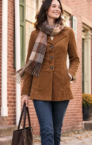 CAbi Journey Jacket #3554 Brown Corduroy Blazer S Fall Cotton Lyocell thumbnail 1