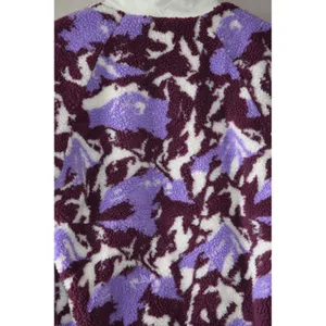 Liv Outdoor Pullover Fleece Women Small Purple White Excellent Snap Mock Neck thumbnail 3