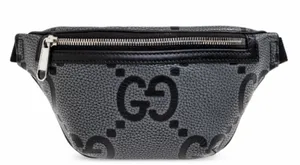 GUCCI Jumbo GG logo small leather belt bag thumbnail 1