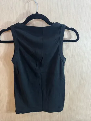 Antigua Black Embroidered Astros Tank Orange Logo Size Small thumbnail 3