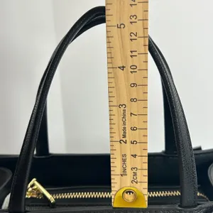 Karl Lagerfeld Paris Black Leather Graffiti Tote Bag‎ Crossbody Strap thumbnail 12