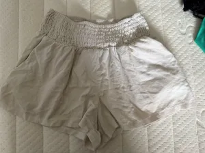 wild fable Cream Smocked High Waist Women’s Shorts thumbnail 1