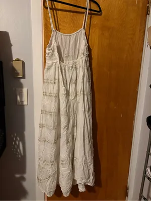 aerie White Maxi Slip Dress thumbnail 2