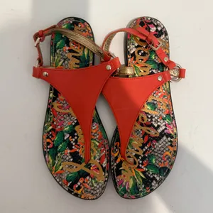Sam Edelman Greta Orange Thong Slingback Sandals Size 8 thumbnail 3
