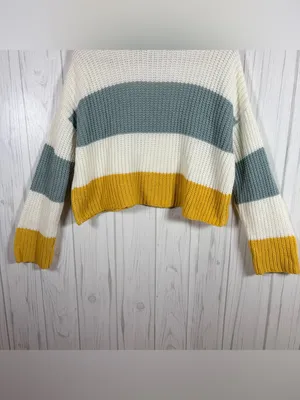 SINCERELY JULES Color Block Oversized Boxy Fit Long-Sleeve Sweater, Medium thumbnail 6
