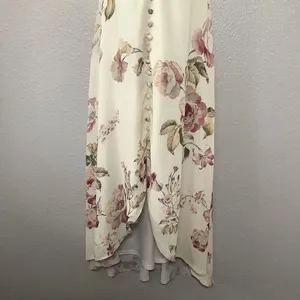Hope & Ivy‎ High Low Cream Cottagecore Dainty Feminine Dress Sz 10 Spring thumbnail 3