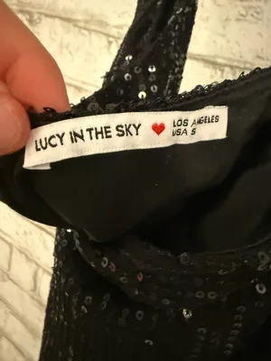 Lucy in the Sky Sequin Striped Halter Dress Black thumbnail 5