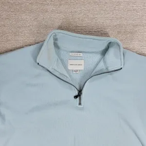 American Eagle Ahh Mazingly Soft Hoodie XS Blue Cropped Fleece Quarter Zip thumbnail 5