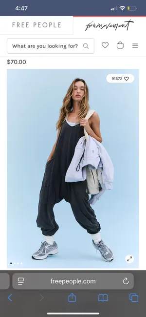 FP Movement Hot Shot Onesie in Washed Black thumbnail 4