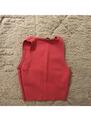 bright pink zara tank top! thumbnail 2
