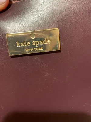 Kate Spade New York Two-Tone Burgundy and Pink Leather Satchel and Wallet Set thumbnail 7