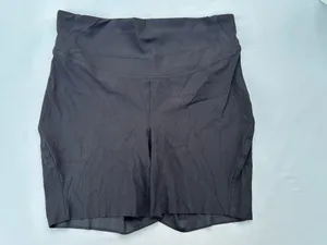 Lululemon Align Athletic Shorts Womens Black Logo Ribbed Stretch Size 10 thumbnail 3