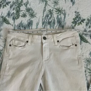 Paige Kylie Crop Jeans White 28 Skinny Stretch thumbnail 11