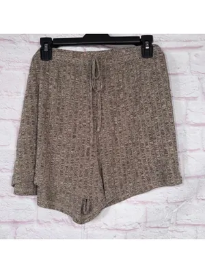 3XL Ribbed Knit Tank Top and Shorts Lounge Set thumbnail 4