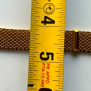 Christian Dior Vintage Women’s Belt Small, Gold Mesh & Brown Leather Disigner. thumbnail 3