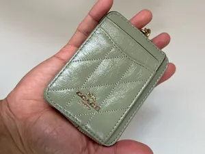 Coach Zip Card Case With Quilting  thumbnail 3