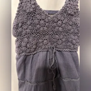 Athleta tiered boho sundress Crochet top XS thumbnail 6
