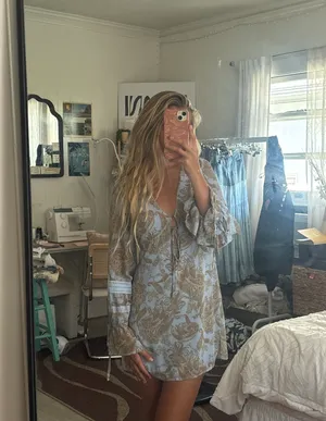 Long Sleeve Wedding guest Dress thumbnail 3
