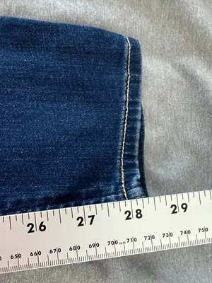 7 For All Mankind Maternity Skinny Jeans Size 26 Dark Wash Full Belly Panel thumbnail 8