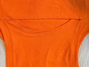 Lululemon Open-Back Cropped Training Tank Top - Vibrant Orange thumbnail 5