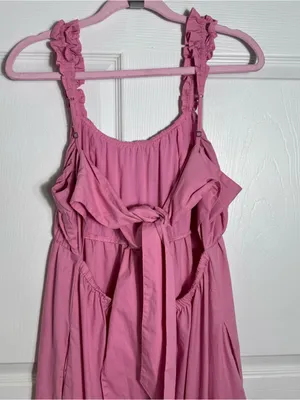 Abercrombie & Fitch Pink Open‎ Back Maxi Dress XLP Petite thumbnail 11