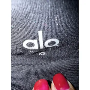 Alo Airbrush Glow in the Dark‎ Black Fluorescent Striped Leggings Size XS F thumbnail 2