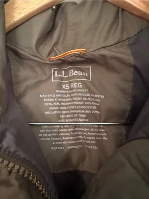 LL Bean Classic Mountain Parka green Size XS thumbnail 4
