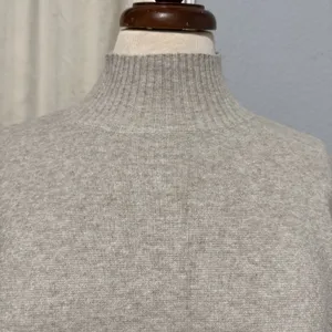Cyrus Mock Neck Pullover Knit Strechy Sweater Dolman Sleeve‎ Women Small Beige thumbnail 2