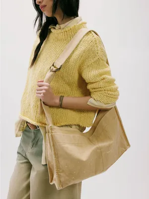 NWT Free People Camp Crush Sling Bag in Neutral thumbnail 1