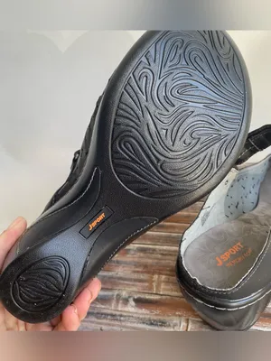 Jambu J Sport black Mary Jane mules laser cut floral pattern comfort memory foam 9.5 thumbnail 8